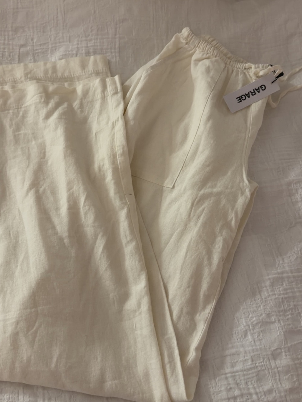 GARAGE Women's Cream Bathing Suit Cover-Up Bottoms